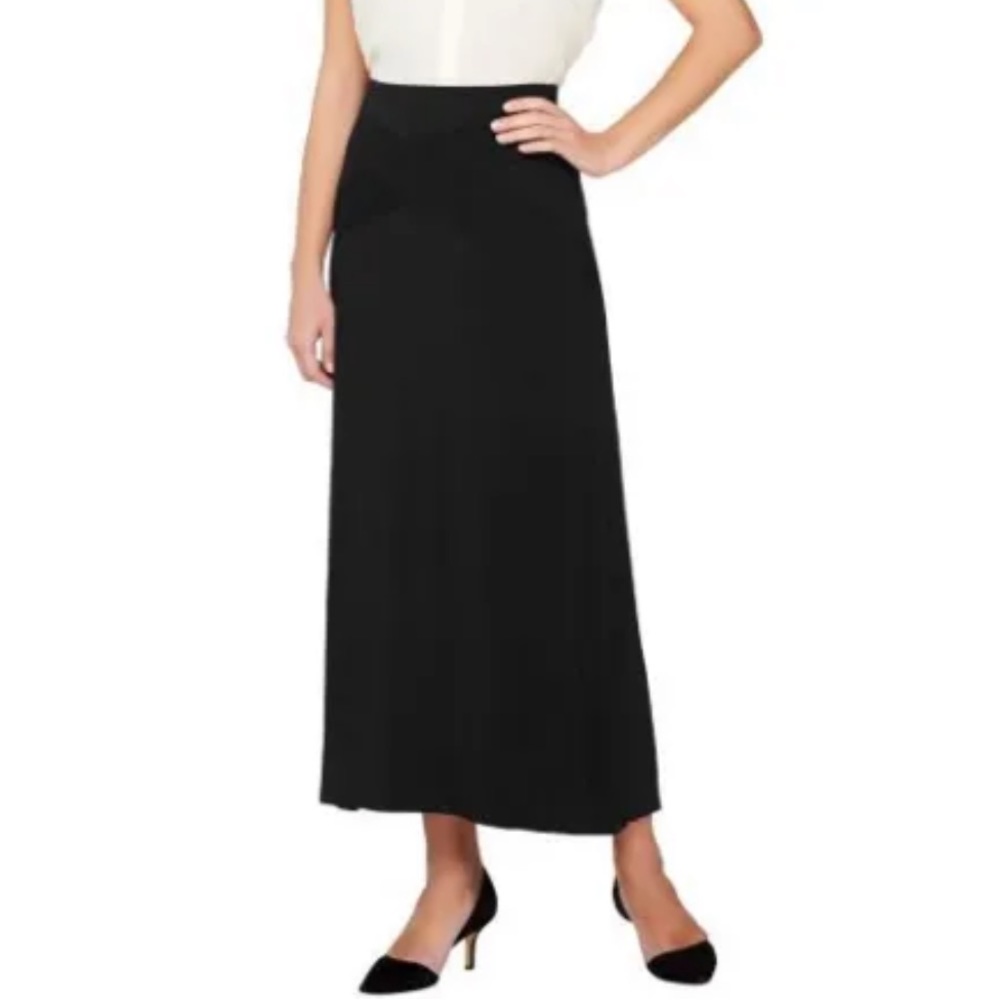 SA by Seth Aaron Maxi Skirt with Waist Band Detail NWT SMALL QVC $39.00